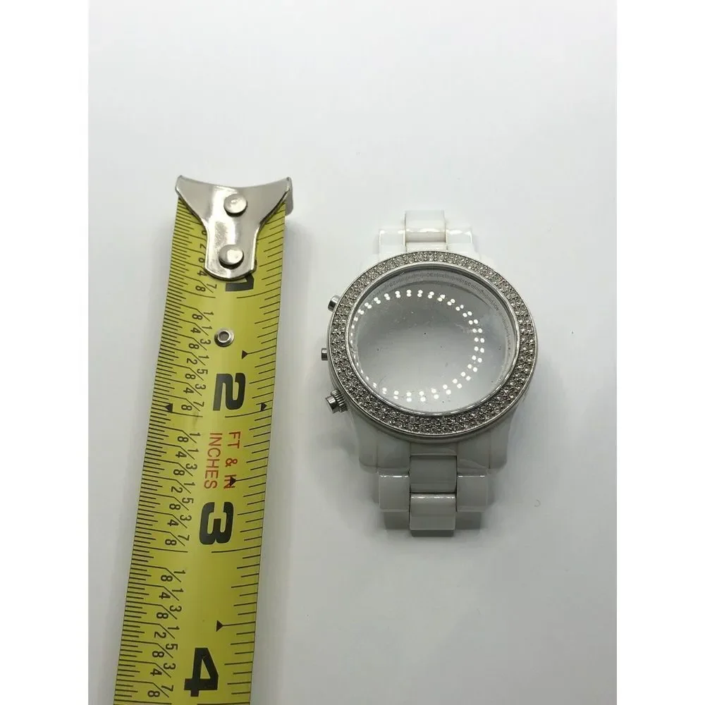 Michael Kors Watch Parts Case 40mm Partial Band White Ceramic Links 20mm GY359